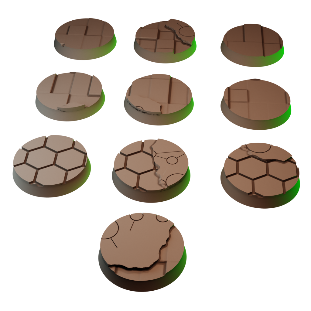 32mm Ancient Horror Round Bases (Set of 20)