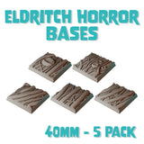 40mm Eldritch Horror Square Bases (Set of 5)