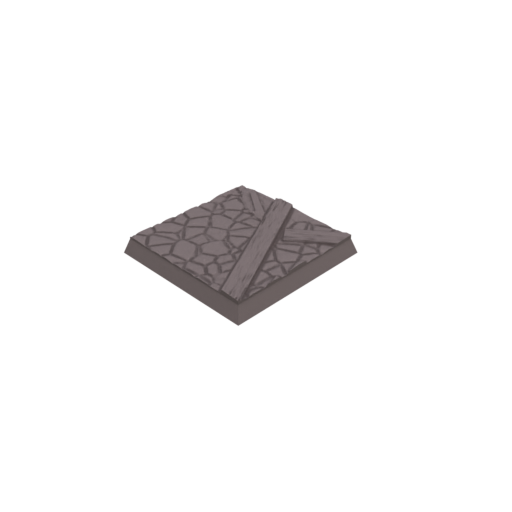 40mm Cobblestone Ruins Square Bases (Set of 5)