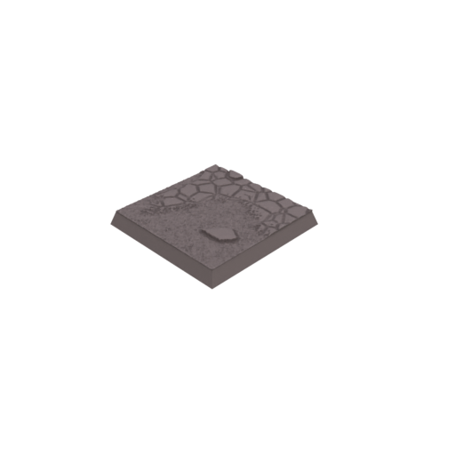 40mm Cobblestone Ruins Square Bases (Set of 5)