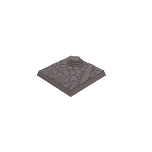 40mm Cobblestone Ruins Square Bases (Set of 5)