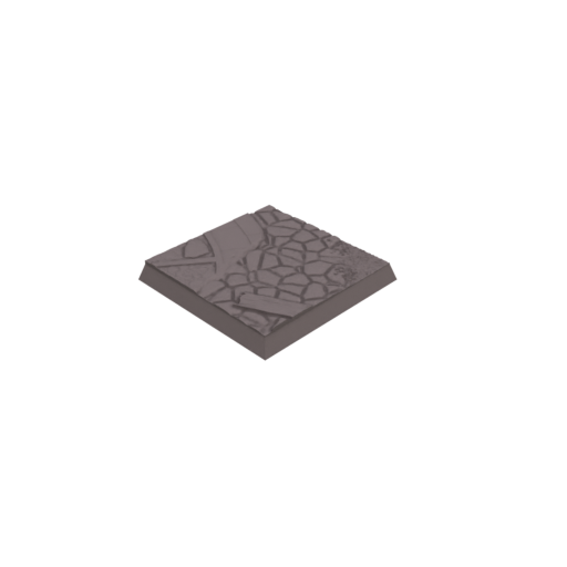 40mm Cobblestone Ruins Square Bases (Set of 5)