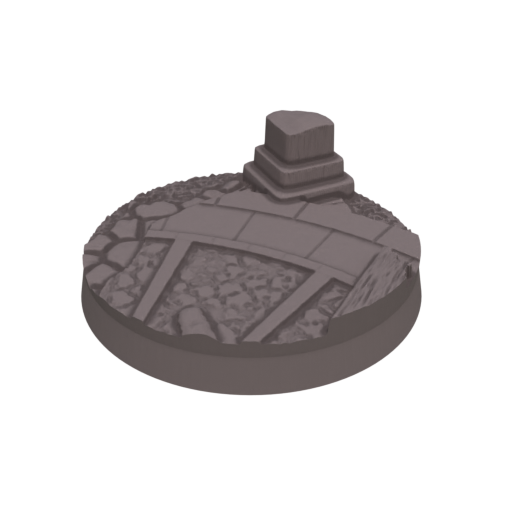 Cobblestone Ruins Round Bases