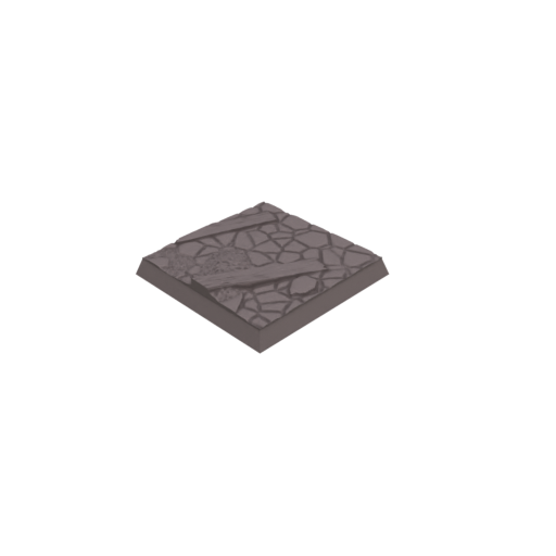 40mm Cobblestone Ruins Square Bases (Set of 5)