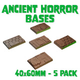 40x60mm Ancient Horror Square Bases (Set of 5)