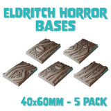 40x60mm Eldritch Horror Square Bases (Set of 5)