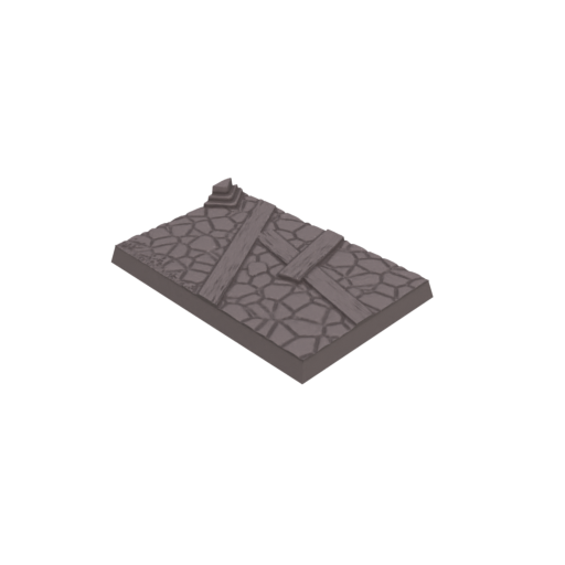 40x60mm cobblestone Ruins Square Bases (Set of 5)