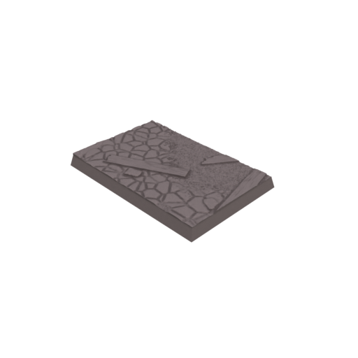 40x60mm cobblestone Ruins Square Bases (Set of 5)