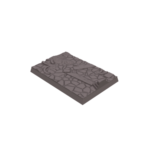 40x60mm cobblestone Ruins Square Bases (Set of 5)