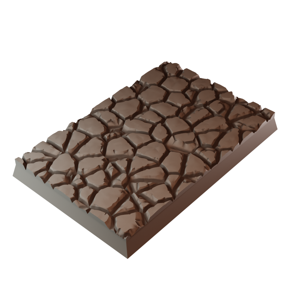 40x60mm Cobblestone Square Bases (Set of 5)