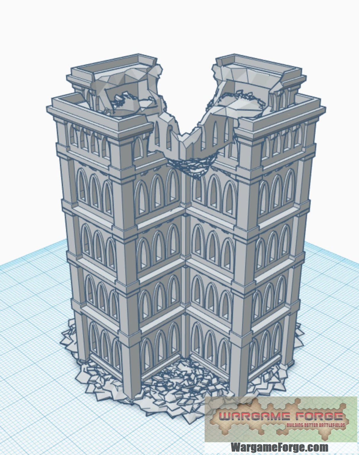 6mm / 8mm Gothic Ruins Mega Bundle (100 STLs)