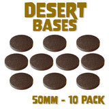 50mm Desert Round Bases (Set of 10)