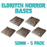 50mm Eldritch Horror Square Bases (Set of 5)