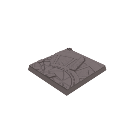 50mm Cobblestone Ruins Square Bases (Set of 5)