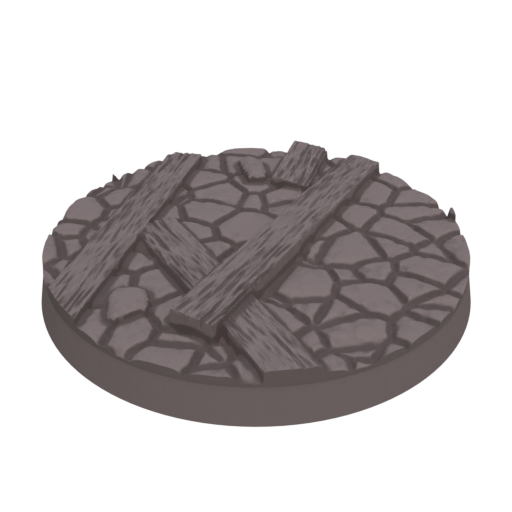 50mm Cobblestone Ruins Round Bases (Set of 10)