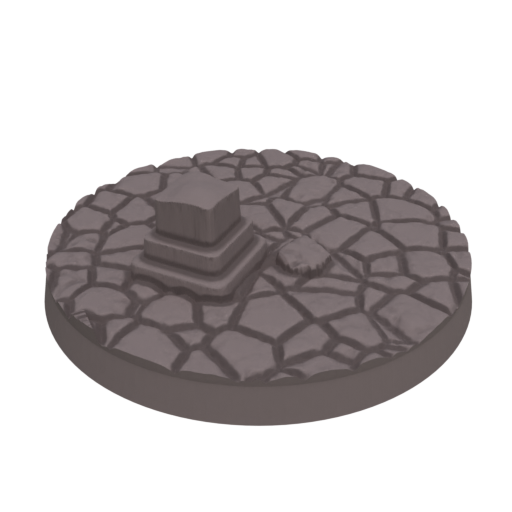 50mm Cobblestone Ruins Round Bases (Set of 10)