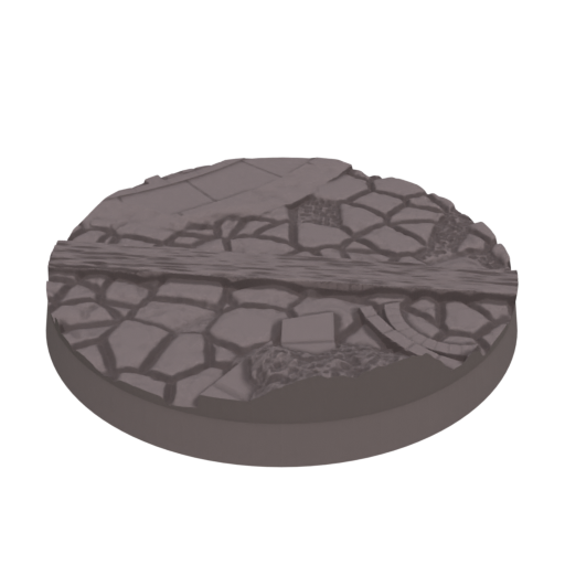 50mm Cobblestone Ruins Round Bases (Set of 10)