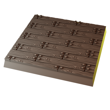 50mm Wood Square Bases (Set of 5)