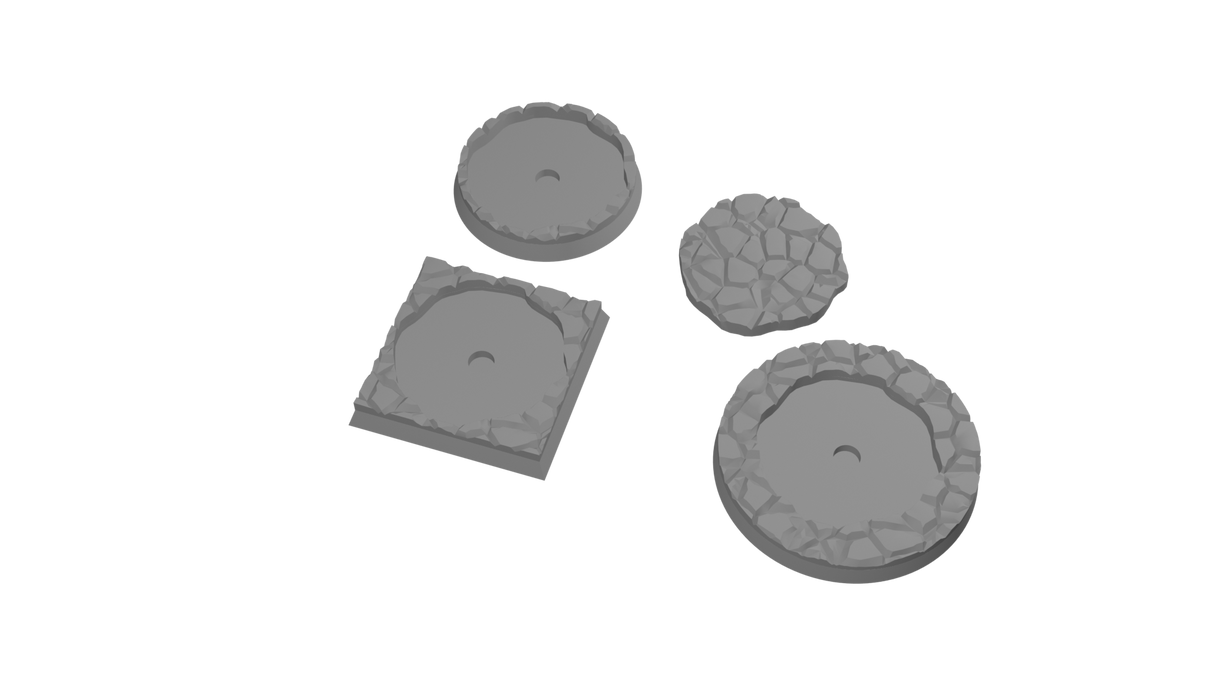 Rank and Flank Cobblestone Base Adapters (45 STLs)