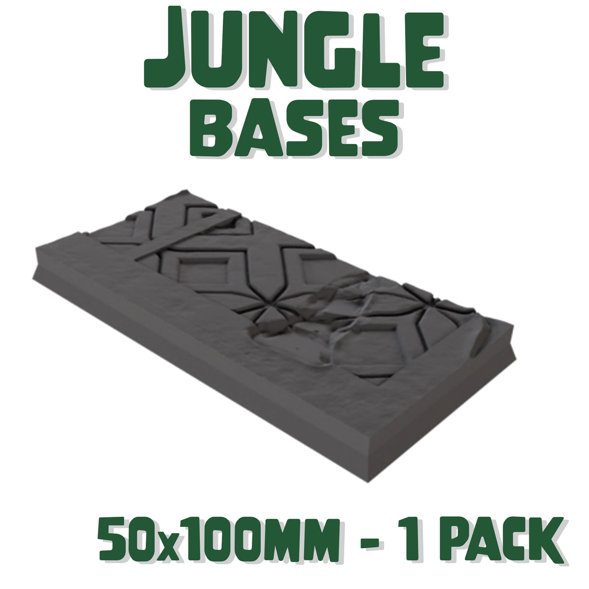 50x100mm Jungle Square Base (Set of 1)