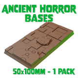 50x100mm Ancient Horror Square Base (Set of 1)