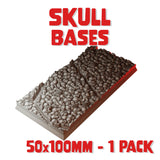 50x100mm Skull Square Base (Set of 1)