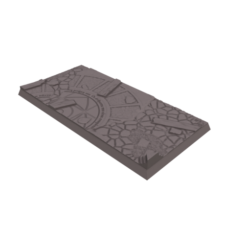 50x100mm Cobblestone Ruins Square Base (Set of 1)