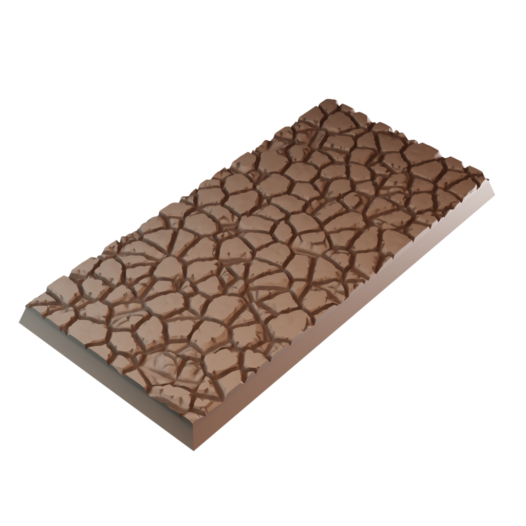 50x100mm Cobblestone Square Base (Set of 1)