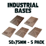 50x75mm Industrial Square Bases (Set of 5)