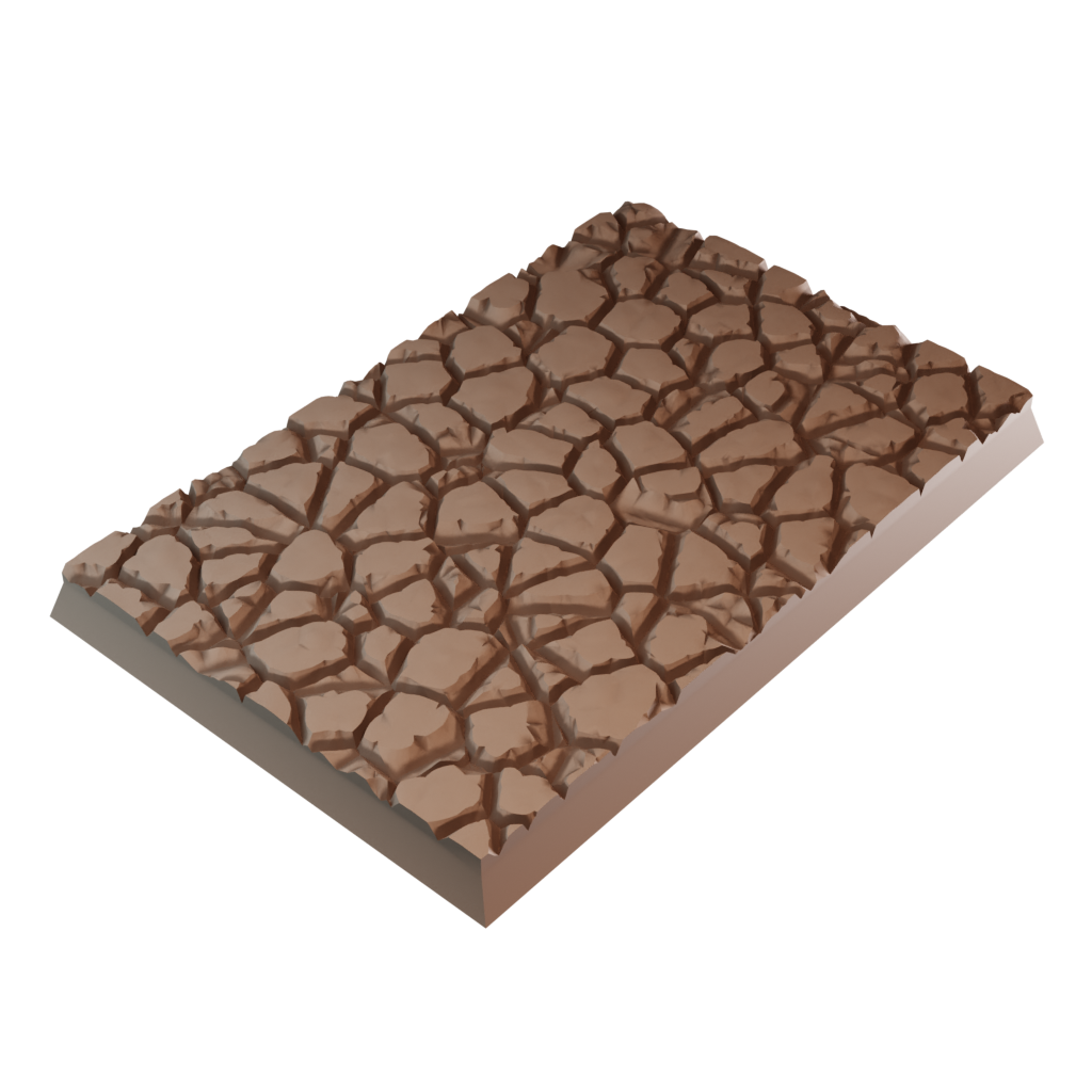 50x75mm Cobblestone Square Bases (Set of 5)