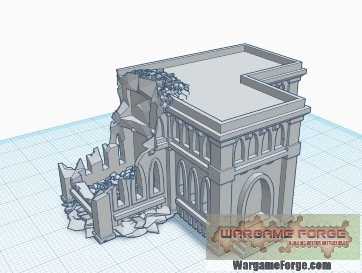 6mm / 8mm Gothic Ruins Starter Bundle (25 STLs)