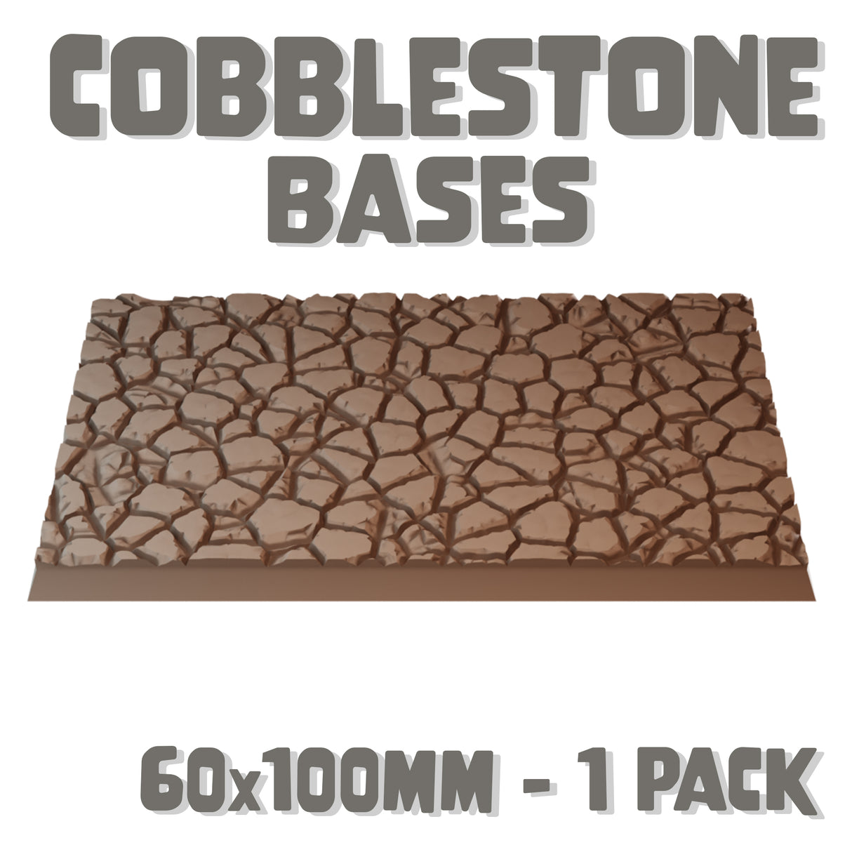 60x100mm Cobblestone Square Base (Set of 1)