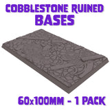 60x100mm Cobblestone Ruins Square Base (Set of 1)