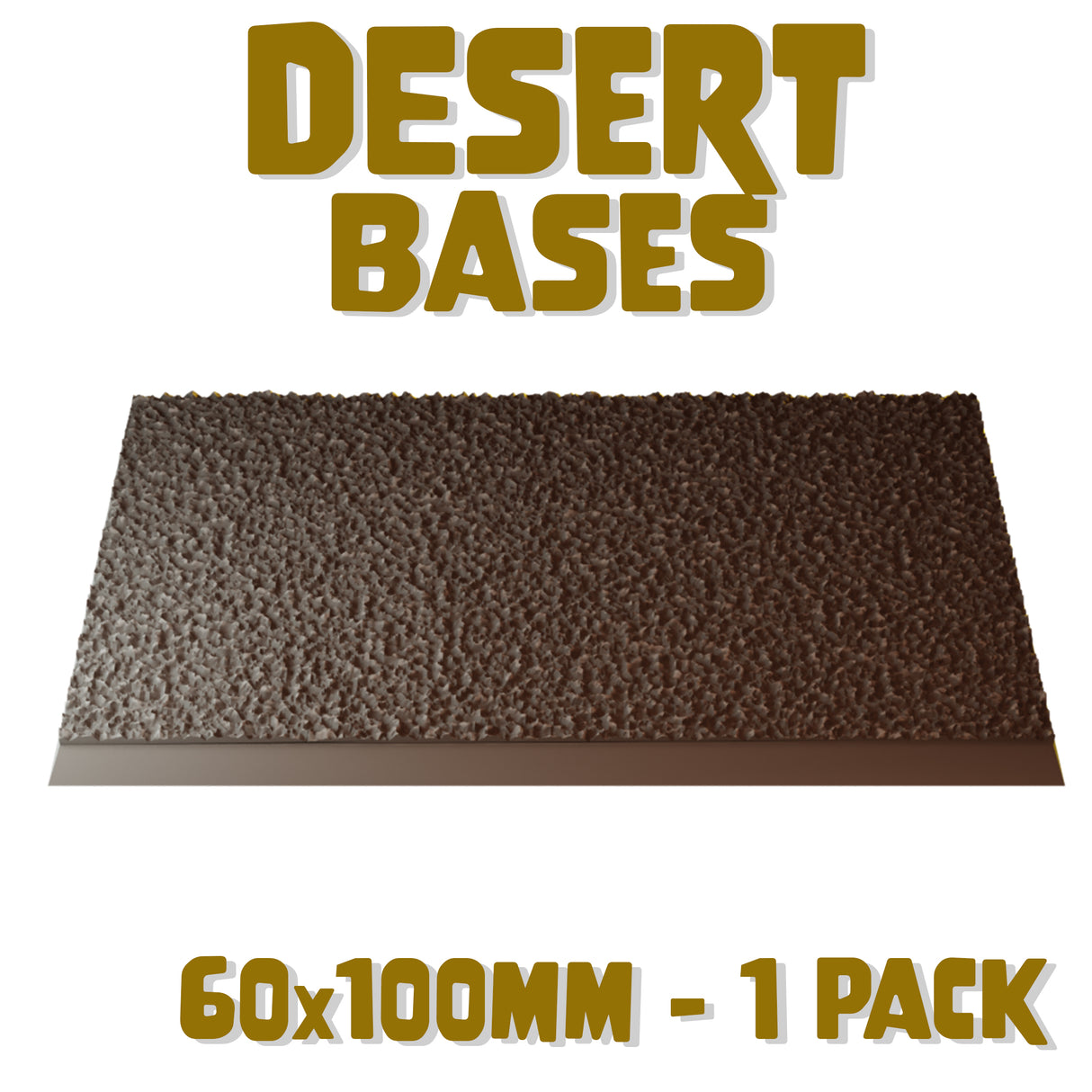 60x100mm Desert Square Base (Set of 1)