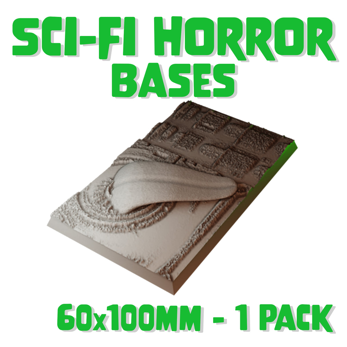 60x100mm Sci-fi Horror Square Base (Set of 1)