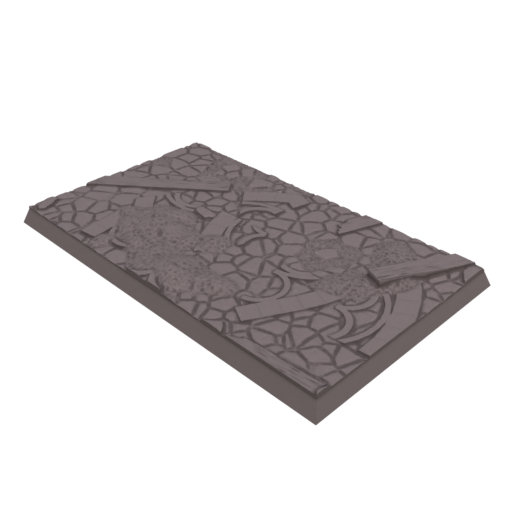 60x100mm Cobblestone Ruins Square Base (Set of 1)