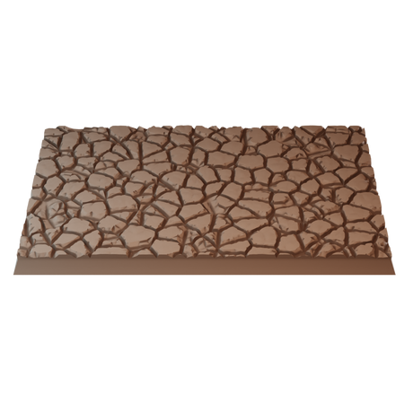 60x100mm Cobblestone Square Base (Set of 1)