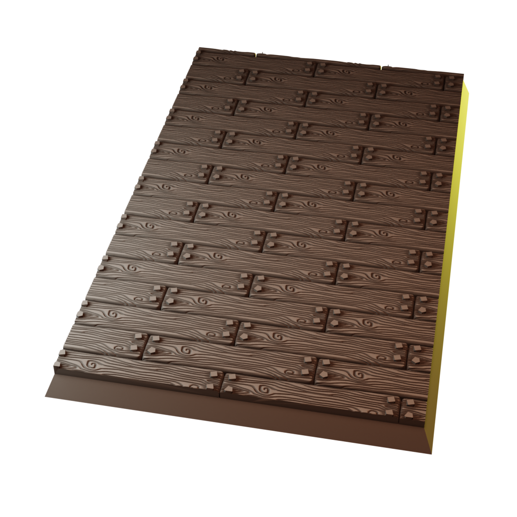 60x100mm Wood Square Base (Set of 1)