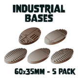 60x35mm Industrial Round Bases (Set of 5)