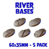 60x35mm River Round Bases (Set of 5)