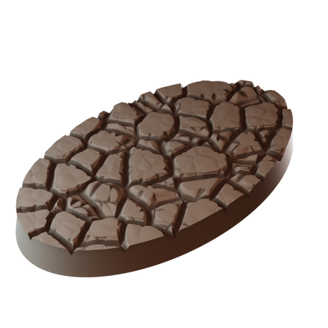 60x35mm Cobblestone Round Bases (Set of 5)