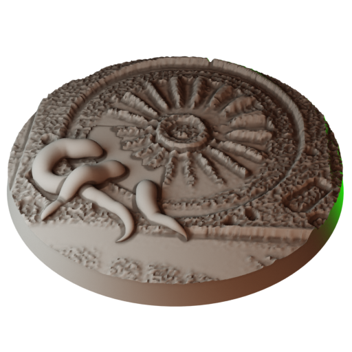 65mm Sci-fi Horror Round Bases (Set of 5)