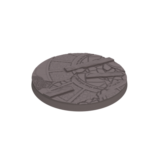 65mm Cobblestone Ruins Round Bases (Set of 5)