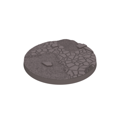 65mm Cobblestone Ruins Round Bases (Set of 5)