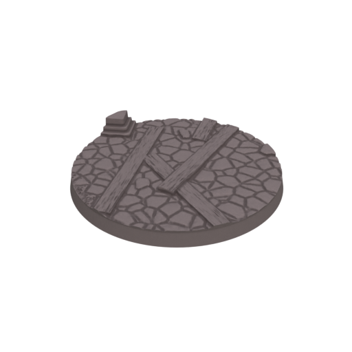 65mm Cobblestone Ruins Round Bases (Set of 5)