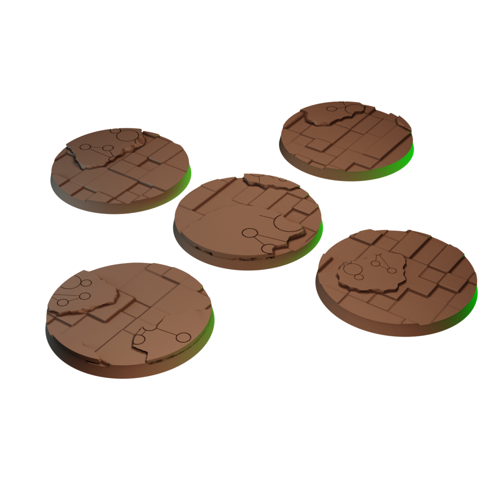 65mm Ancient Horror Round Bases (Set of 5)