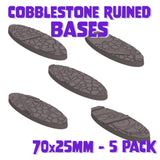 70x25mm Cobblestone Ruins Round Bases (Set of 5)