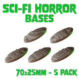 70x25mm Sci-fi Horror Round Bases (Set of 5)