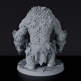 Fantasy miniature of orc monster Brougha monster for Bloodfields tabletop RPG game