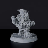 Dedicated set for Bloodfields Metalbeard Dwarfs army - fantasy miniature of dwarf warrior Gargy Dragonsmith with axe